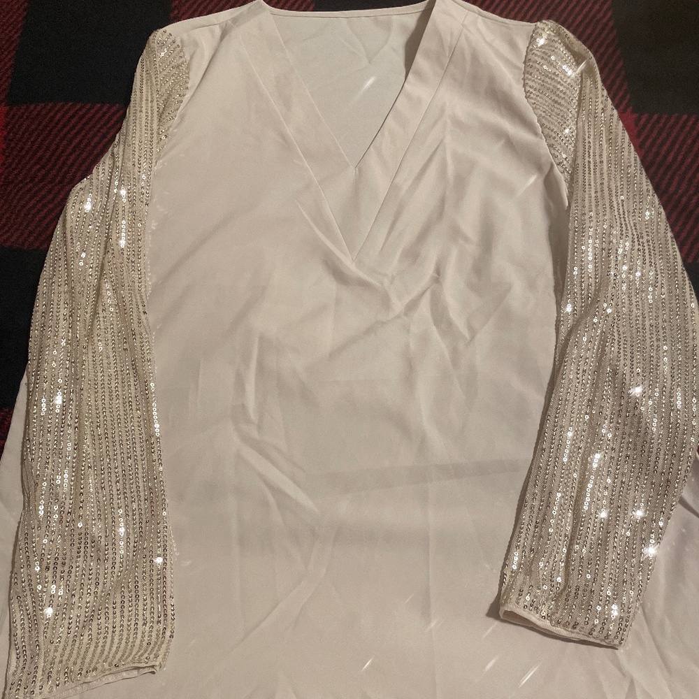Sequin long sleeve Top